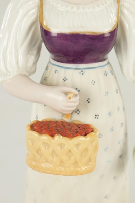 Lot 74 - A LATE 19TH CENTURY GARDENER IMPERIAL RUSSIAN PORCELAIN FIGURE