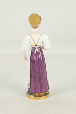 Lot 74 - A LATE 19TH CENTURY GARDENER IMPERIAL RUSSIAN PORCELAIN FIGURE