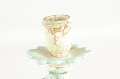 Lot 115 - A PAIR OF 19TH CENTURY MEISSEN PORCELAIN CANDELABRA