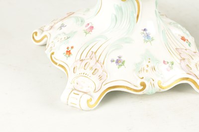 Lot 115 - A PAIR OF 19TH CENTURY MEISSEN PORCELAIN CANDELABRA