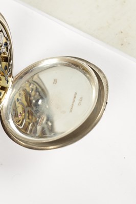 Lot 375 - S. SMITH & SON, LONDON. A LATE 19TH CENTURY SILVER KEYLESS LEVER SPLIT-SECOND CHRONOGRAPH POCKET WATCH