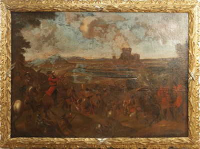 Lot 833 - AN 18TH CENTURY DUTCH OIL PAINTING AFTER JAN WYCK