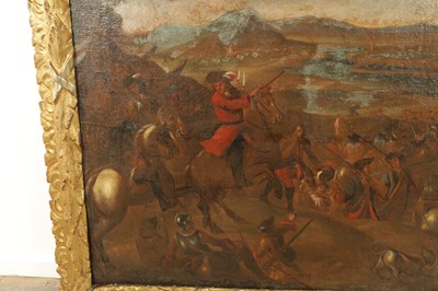 Lot 833 - AN 18TH CENTURY DUTCH OIL PAINTING AFTER JAN WYCK