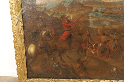 Lot 833 - AN 18TH CENTURY DUTCH OIL PAINTING AFTER JAN WYCK