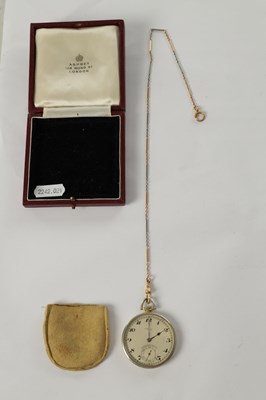 Lot 353 - AN EARLY 20TH CENTURY 18CT TWO TONE GOLD ROLEX POCKET WATCH RETAILED BY ASPREY, LONDON