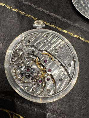 Lot 347 - VACHERON CONSTANTIN. A RARE LIGHTWEIGHT ALUMINIUM KEYLESS WINDING OPEN-FACED POCKET WATCH