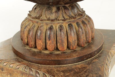 Lot 192 - AN UNUSUAL REGENCY ANGLO INDIAN CARVED HARDWOOD JARDINIERE