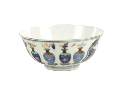 Lot 206 - A CHINESE GUANGXU FAMILLE ROSE PORCELAIN BOWL, MARKS AND PERIOD