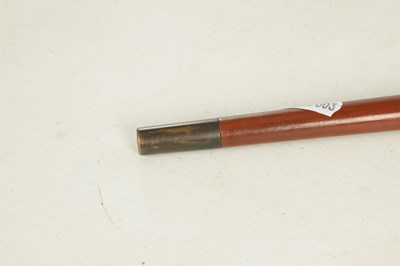 Lot 493 - A LATE 19TH CENTURY BOXWOOD CARVED BULLDOG HANDLED WALKING STICK WITH ENCLOSED OPIUM PIPE