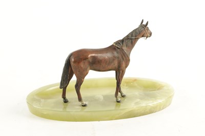 Lot 796 - A LATE 19TH CENTURY AUSTRIAN COLD-PAINTED BRONZE DESK TIDY