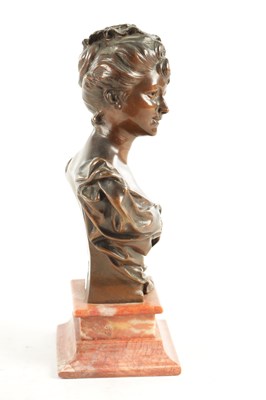 Lot 780 - H.E. ALLOUARD (1844 - 1929) A LATE 19TH/EARLY 20TH CENTURY BROWN PATINATED BRONZE SCULPTURE