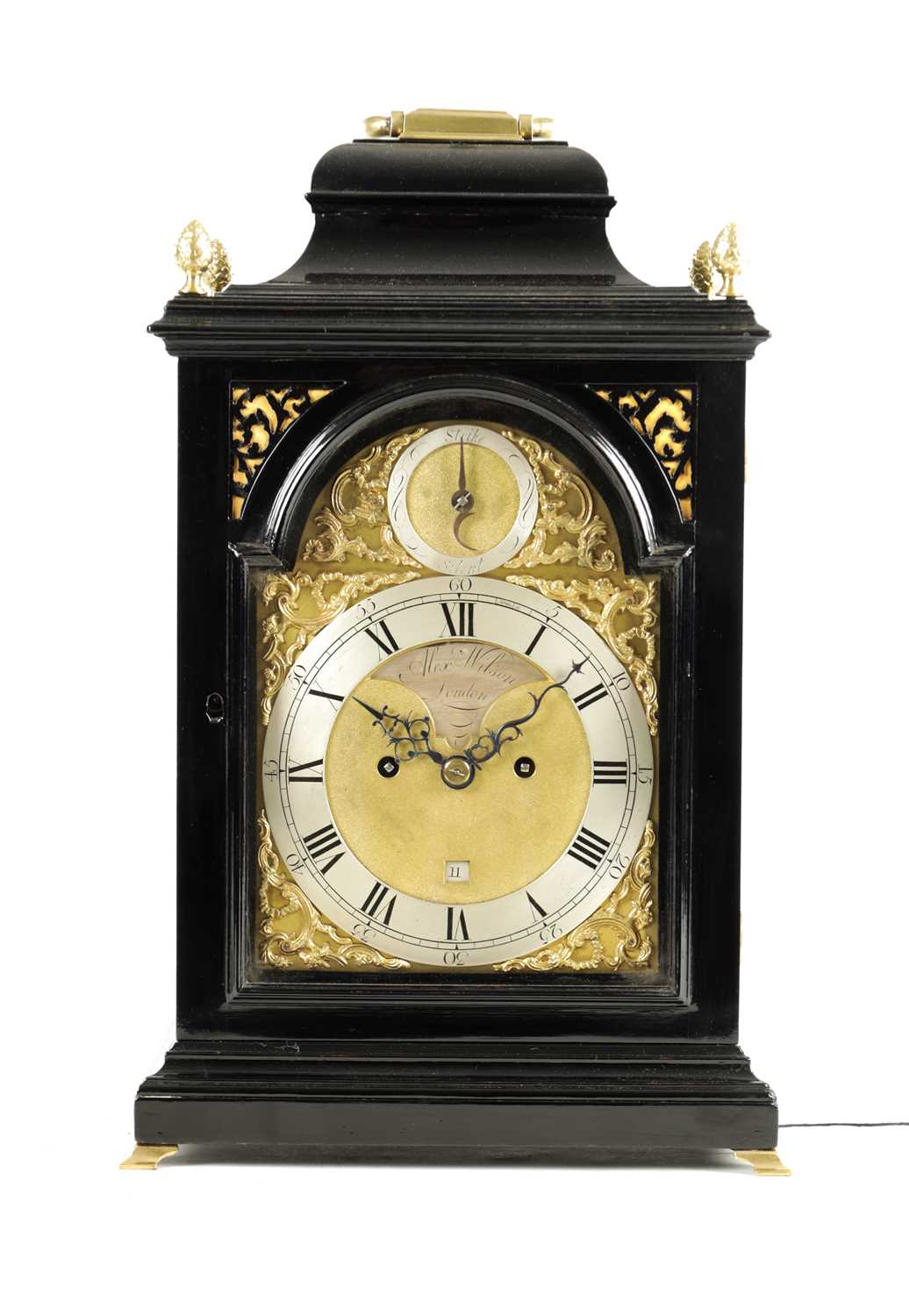 Lot 1171 - ALEX WILSON, LONDON. A GEORGE III EBONISED