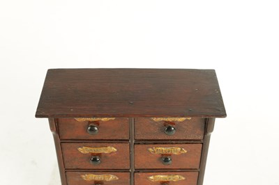 Lot 920 - A 19TH CENTURY OAK SPICE CABINET