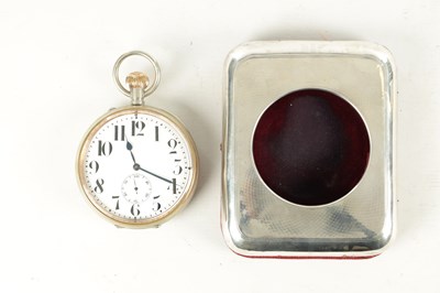 Lot 988 - A 20TH CENTURY GOLIATH SIZED NICKEL CASED POCKET WATCH