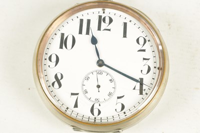 Lot 988 - A 20TH CENTURY GOLIATH SIZED NICKEL CASED POCKET WATCH