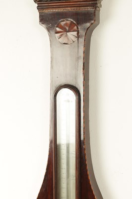 Lot 1009 - FRANCIS SALTERY & CO. HOLBORN HILL, LONDON. A GEORGE III INLAID MAHOGANY WHEEL BAROMETER