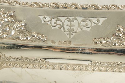 Lot 473 - AN EDWARD VII SILVER FRUIT DISH