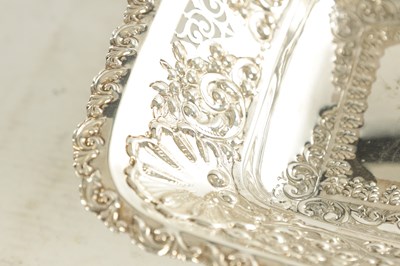 Lot 473 - AN EDWARD VII SILVER FRUIT DISH