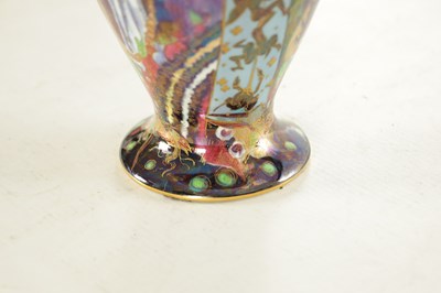 Lot 93 - A GOOD EARLY 20TH CENTURY WEDGWOOD FAIRYLAND LUSTRE “CANDLEMAS” DESIGN CABINET VASE BY DAISY MAKEIG JONES
