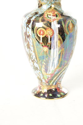 Lot 93 - A GOOD EARLY 20TH CENTURY WEDGWOOD FAIRYLAND LUSTRE “CANDLEMAS” DESIGN CABINET VASE BY DAISY MAKEIG JONES