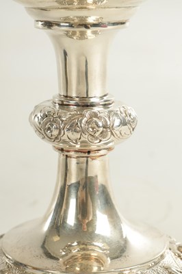 Lot 405 - A VICTORIAN GIANT SIZE SILVER GOBLET