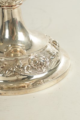 Lot 405 - A VICTORIAN GIANT SIZE SILVER GOBLET