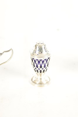 Lot 479 - A LATE VICTORIAN CASED TABLE CONDIMENT SET