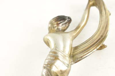 Lot 751 - JOSEF LORENZL (1892 - 1950) AN ART DECO SILVERED BRONZE FIGURE OF A DANCING GIRL