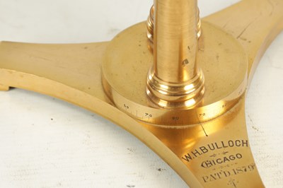 Lot W.H. BULLOCH, CHICAGO. A FINE LATE 19TH CENTURY AMERICAN EXHIBITION BINOCULAR MICROSCOPE