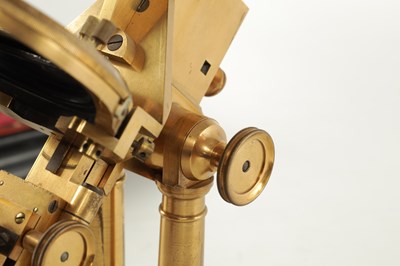 Lot W.H. BULLOCH, CHICAGO. A FINE LATE 19TH CENTURY AMERICAN EXHIBITION BINOCULAR MICROSCOPE