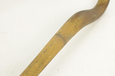 Lot 494 - A LATE 19TH CENTURY GILT METAL SWAN'S HEAD WALKING STICK