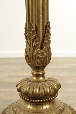 Lot A GOOD 19TH CENTURY ORMOLU FRENCH STANDARD LAMP