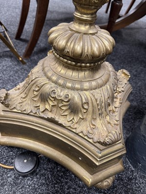 Lot A GOOD 19TH CENTURY ORMOLU FRENCH STANDARD LAMP