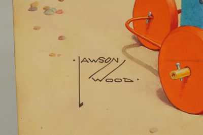 Lot 848 - CLARENCE LAWSON WOOD, RI (1878-1957) AN ORIGINAL WATERCOLOUR AND INK CARICATURE ILLUSTRATION