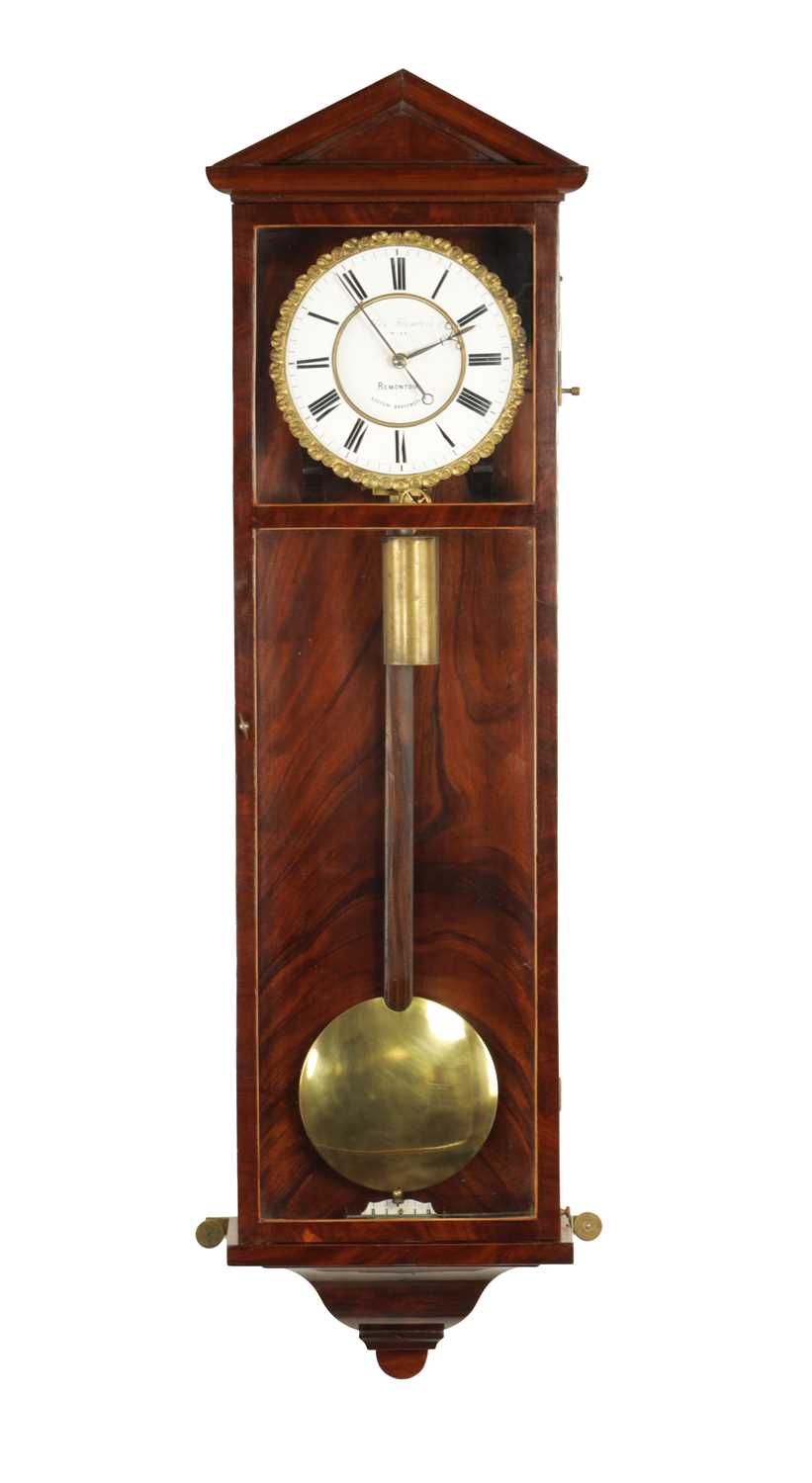 Lot 980 - ALEX FOINOCZI, WIEN. AN UNUSUAL BIEDERMEIER VIENNA REGULATOR WALL CLOCK