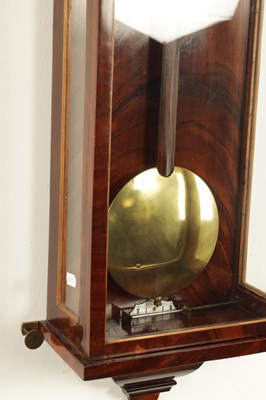 Lot 980 - ALEX FOINOCZI, WIEN. AN UNUSUAL BIEDERMEIER VIENNA REGULATOR WALL CLOCK