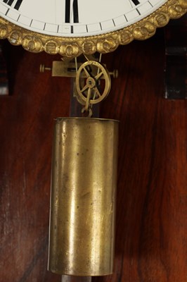 Lot 980 - ALEX FOINOCZI, WIEN. AN UNUSUAL BIEDERMEIER VIENNA REGULATOR WALL CLOCK