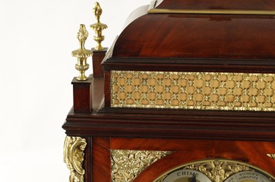 Lot 1144 - FRENCH, ROYAL EXCHANGE, LONDON. A MAGNIFICENT LATE GEORGE III ORMOLU MOUNTED MUSICAL BRACKET CLOCK