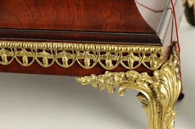 Lot 1144 - FRENCH, ROYAL EXCHANGE, LONDON. A MAGNIFICENT LATE GEORGE III ORMOLU MOUNTED MUSICAL BRACKET CLOCK