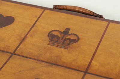 Lot 723 - AN EARLY 19TH CENTURY MARITIME CROWN AND ANCHOR BOARD GAME