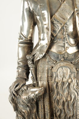 Lot 804 - A 19TH CENTURY SILVERED BRONZE SCULPTURE OF PRINCE ALBERT BY WILLIAM THEED THE YOUNGER