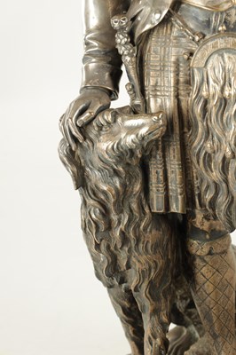 Lot 804 - A 19TH CENTURY SILVERED BRONZE SCULPTURE OF PRINCE ALBERT BY WILLIAM THEED THE YOUNGER