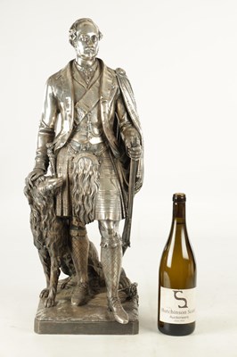 Lot 804 - A 19TH CENTURY SILVERED BRONZE SCULPTURE OF PRINCE ALBERT BY WILLIAM THEED THE YOUNGER