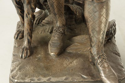 Lot 804 - A 19TH CENTURY SILVERED BRONZE SCULPTURE OF PRINCE ALBERT BY WILLIAM THEED THE YOUNGER