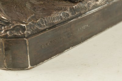 Lot 804 - A 19TH CENTURY SILVERED BRONZE SCULPTURE OF PRINCE ALBERT BY WILLIAM THEED THE YOUNGER