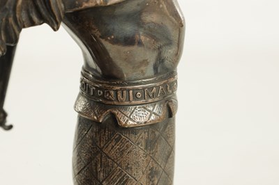 Lot 804 - A 19TH CENTURY SILVERED BRONZE SCULPTURE OF PRINCE ALBERT BY WILLIAM THEED THE YOUNGER