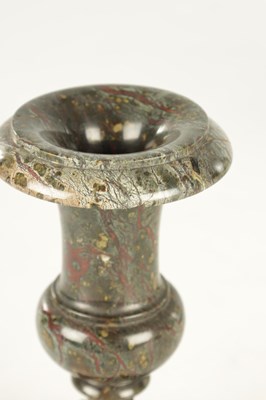 Lot 655 - A SMALL 19TH CENTURY CORNISH SERPENTINE MARBLE URN