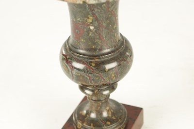 Lot 655 - A SMALL 19TH CENTURY CORNISH SERPENTINE MARBLE URN