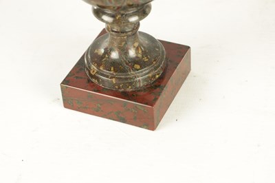 Lot 655 - A SMALL 19TH CENTURY CORNISH SERPENTINE MARBLE URN