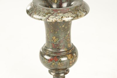 Lot 655 - A SMALL 19TH CENTURY CORNISH SERPENTINE MARBLE URN